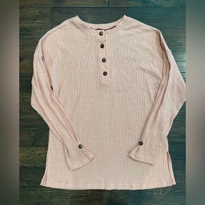 Ladies light pink light weight sweater tunic